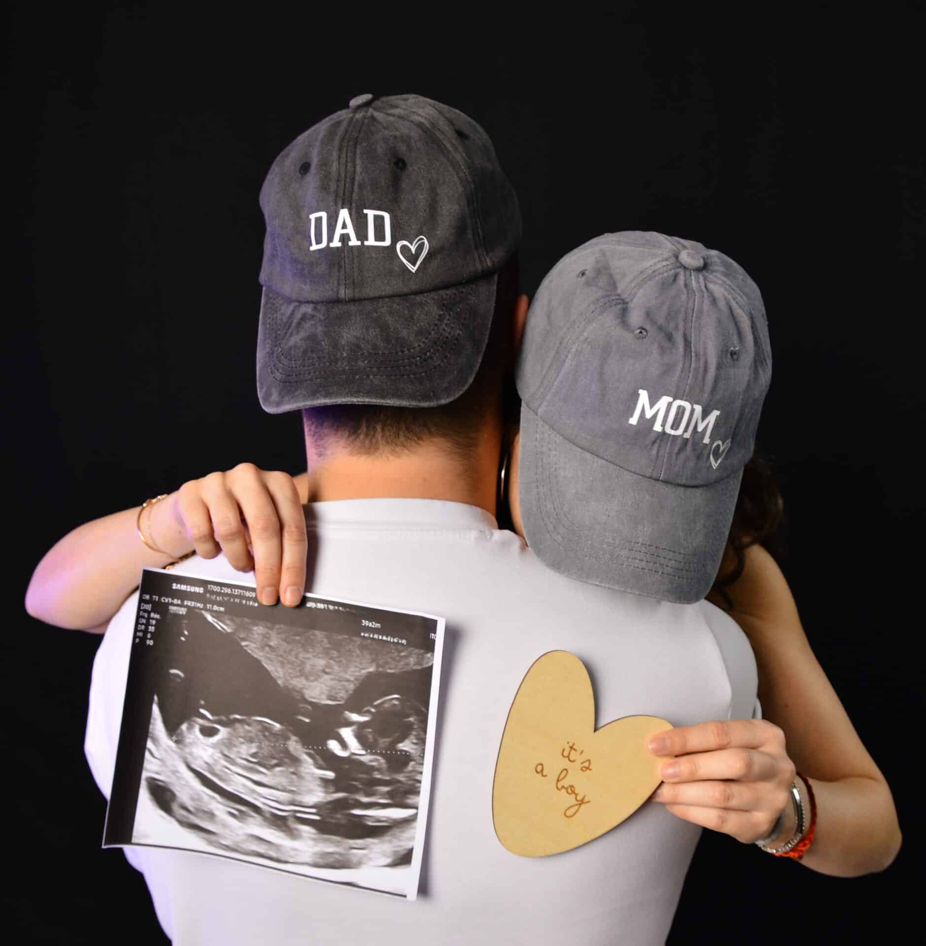 photo grossesse, visage caché echographie